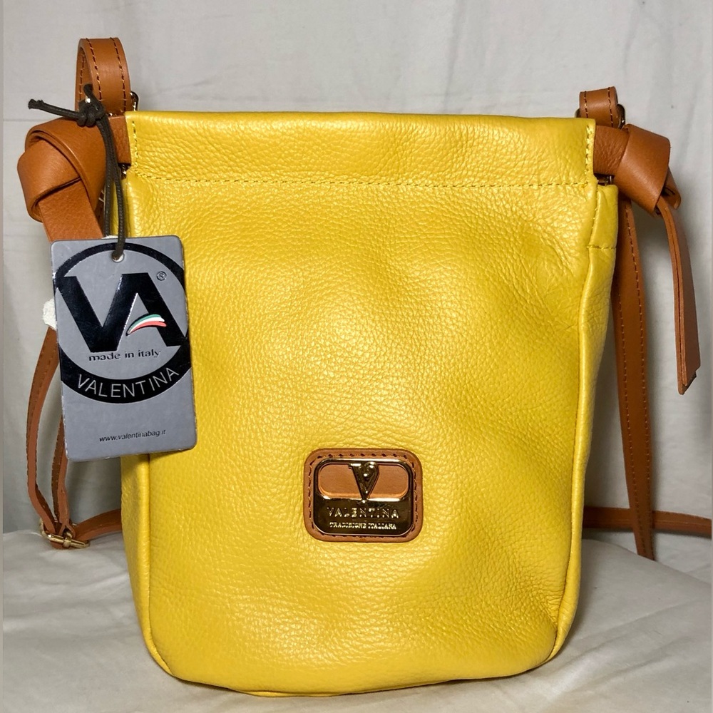 Genuine Italian Leather Valentina Crossbody Purse